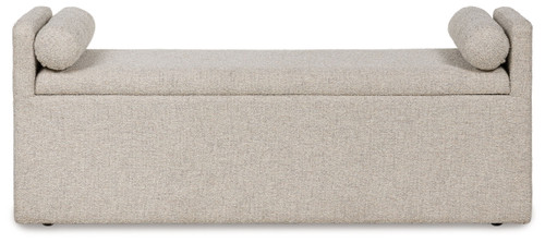 Galliden - Large Upholstered Dining Room Bench - Beige