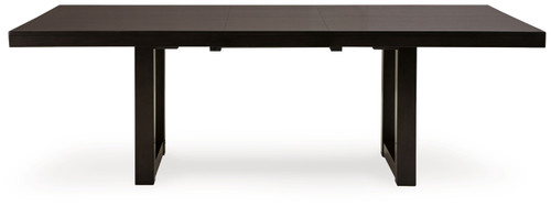 Neymorton - 7 Pc. - Rectangular Extension Table, 6 Side Chairs - Dark Grayish Brown