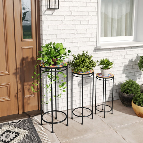 Wesley - Plant Stand - Black / Red