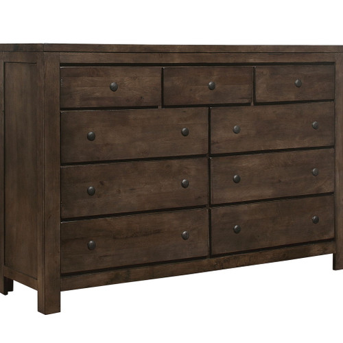 9 Drawer Dresser - Brown - Wood