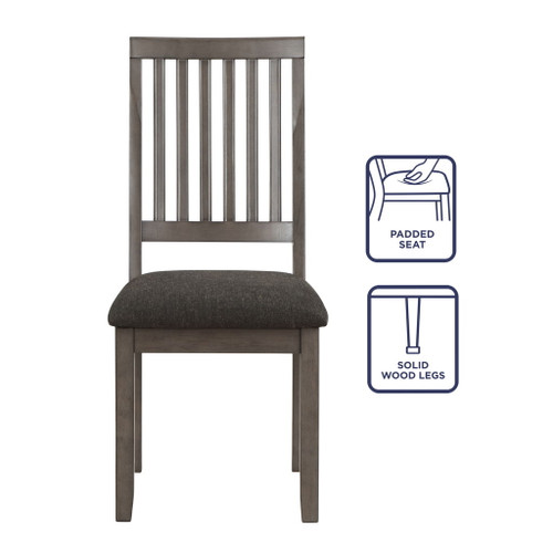 Yorktown - 5 Piece Dining Set - Gray