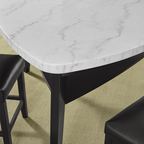 Carrara - Marble Top Counter Table - White