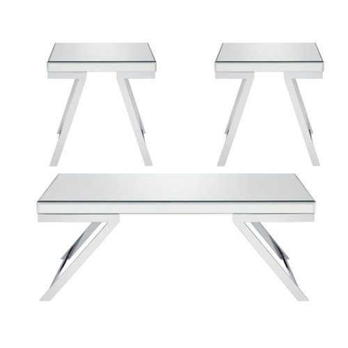 Alfresco - 3 Piece Occasional Table Set - Silver