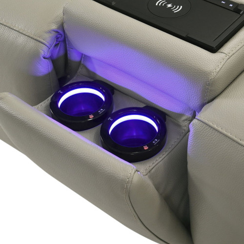 Jayke - Power Motion Sectional Sofa - Light Gray