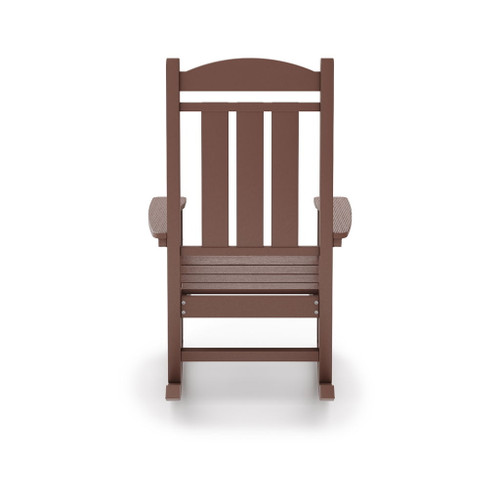 Traditional Porch Rocker Classic HDPE Poly Lumber For Porch, Patio, And Garden Comfort