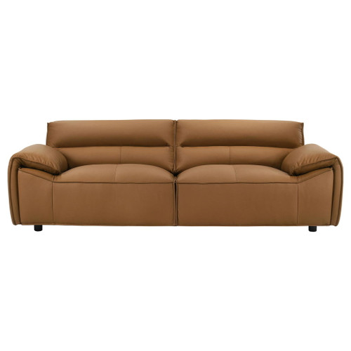 Buxton 2-piece Leather Upholstered Sofa Set Orange
