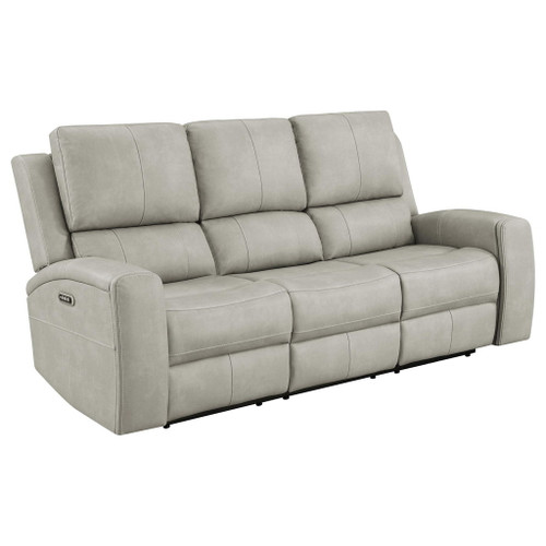 Brickston 2-piece Triple Power Reclining Sofa Set Grey