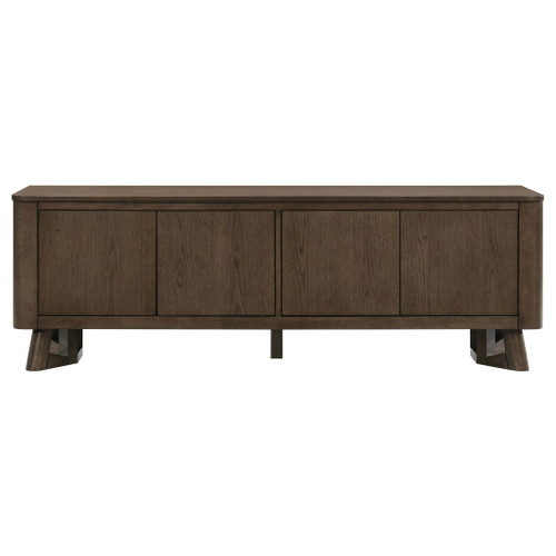Trotter 71-inch 4-Door Wood TV Stand Media Console Brown