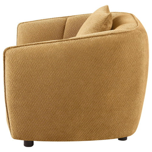 Aleisha Chenille Upholstered Accent Chair Mustard Yellow