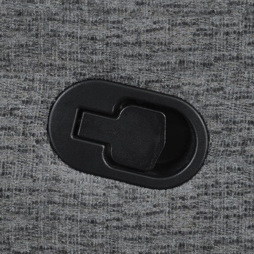 Bahrain Upholstered RAF Recliner Charcoal