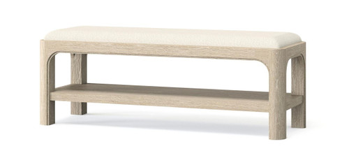 Solano 52-inch Bedroom Bed End Bench Weathered Mango