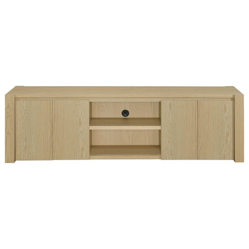 Laurelton 78-inch 4-door TV Stand Media Console Light Oak