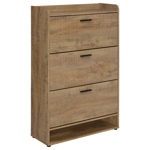 Denia 3-tier Engineered Wood Shoe Storage Cabinet Mango
