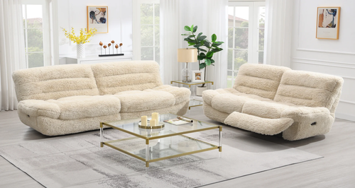 Ferland Ultra-Plush Faux-Fur Living Room Set S3003 by New Era Innovations