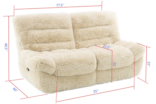Ferland Ultra-Plush Faux-Fur Living Room Set