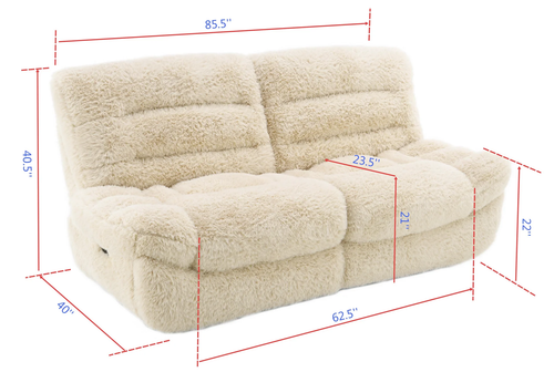 Ferland Ultra-Plush Faux-Fur Living Room Set