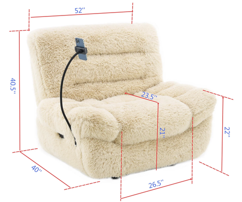 Ferland Ultra-Plush Faux-Fur Living Room Set