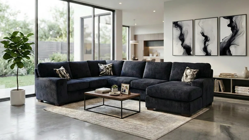 Austin Luscios Black in Chenille Fabric S319 by New Era Innovations