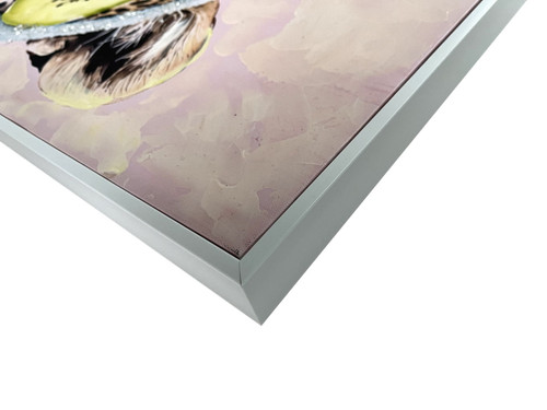 Spa Retreat II Hand-Embellished Canvas With Rocks In Frame - Pink / Blue