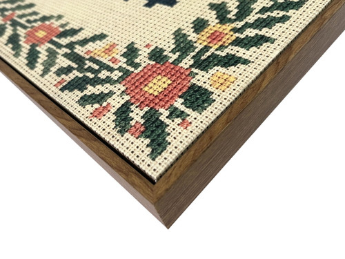 Bathroom Wit II Hand-Embellished Canvas In Frame - Brown / Ivory