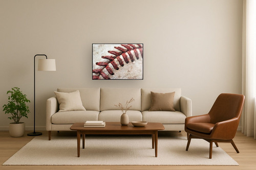 Diamond Stitching Canvas In Frame - Black / Red