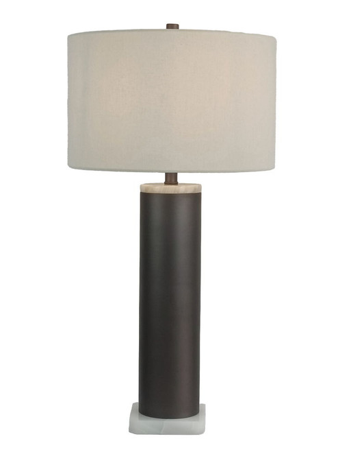 Slate Stone Metal & Jade Table Lamp (Set of 2) - Gray Slate
