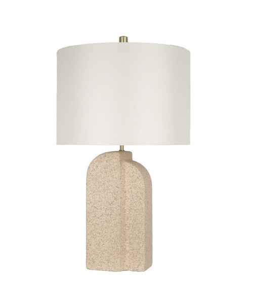 Sculpted Sandstone Ceramic Table Lamp (Set of 2) - Natural Rock