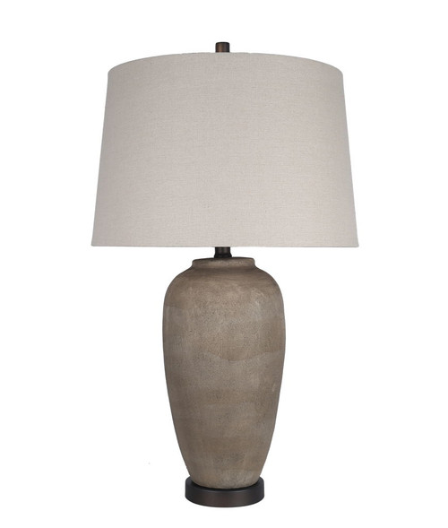 Earthen Elegance Ceramic & Metal Table Lamp (Set of 2) - Earthen / Oil Bronze