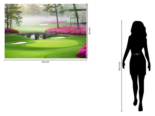 Misty Fairway Bridge Tempered Glass - Green / Pink