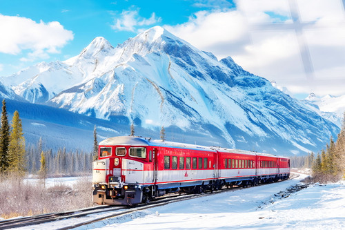 Winter Rail Passage Tempered Glass With Foil - Blue / Red