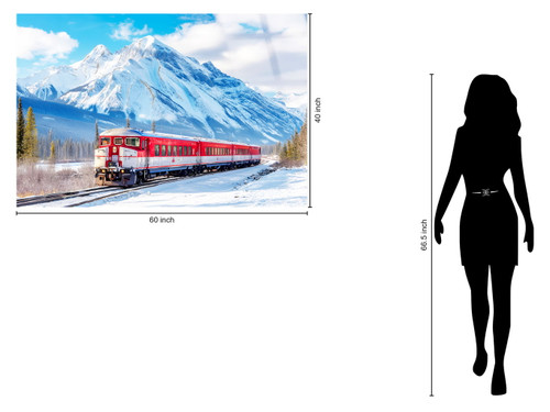Winter Rail Passage Tempered Glass With Foil - Blue / Red