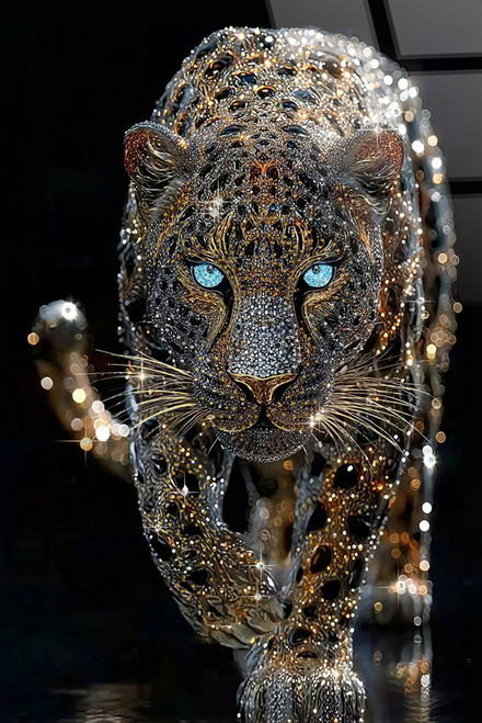 Starlit Sovereign II Tempered Glass With Foil & Rhinestones - Black / Gold