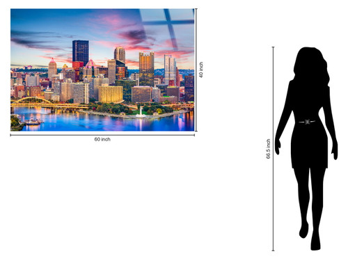 Steel City Glow Tempered Glass With Foil - Blue / Pink