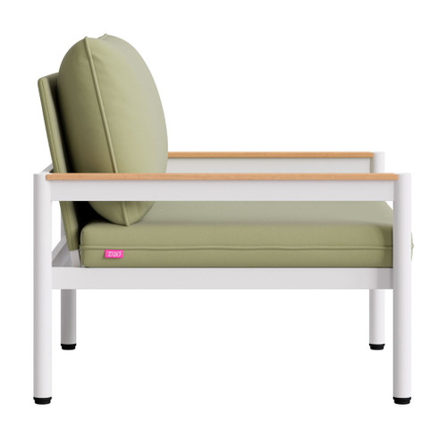 Lychee - Armchair - Green / White