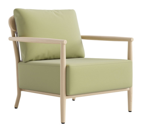 Sora - Armchair - Green / Brown