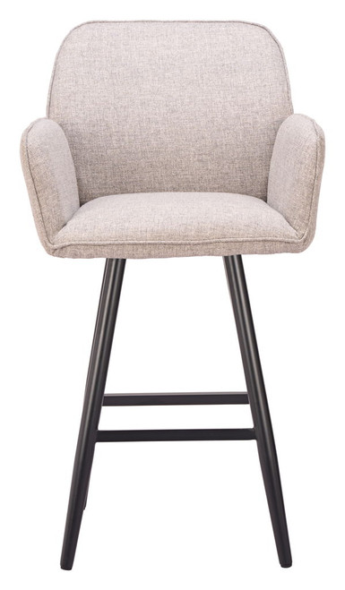 Sieve - Swivel Barstool - Beige / Black