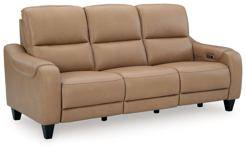 Mosswell - Power Reclining Sofa With Adj Headrest - Toffee