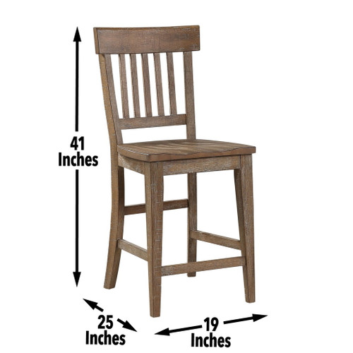 Riverdale - Counter Chair - Dark Brown