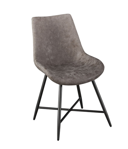 Ramona - PU Side Chair - Brown