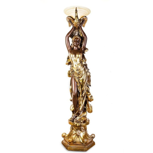 HD-7932 - Lady Floor Lamp - Gold / Bronze