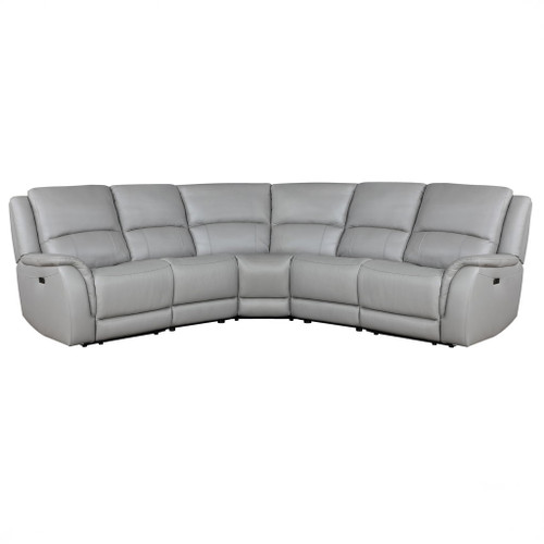 Alexandria - Leather Power Sectional