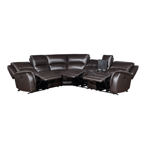 Alexandria - Leather Power Sectional