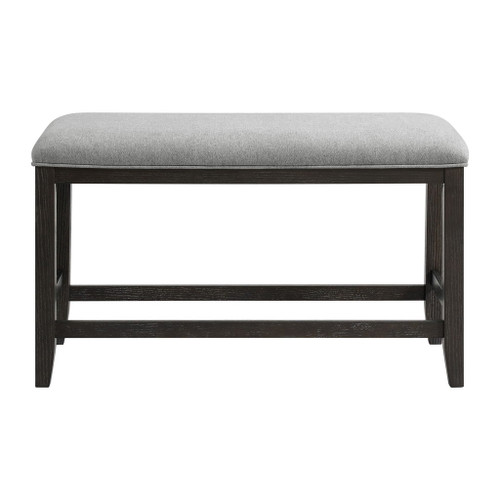 Elodie - Fabric Counter Bench - Charcoal / Gray