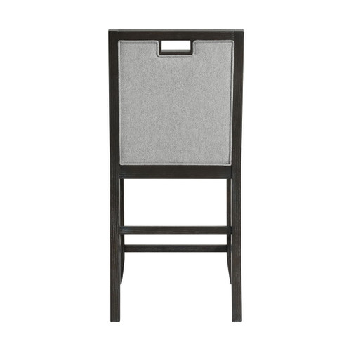 Elodie - Fabric Counter Chair (Set of 2) - Charcoal / Gray