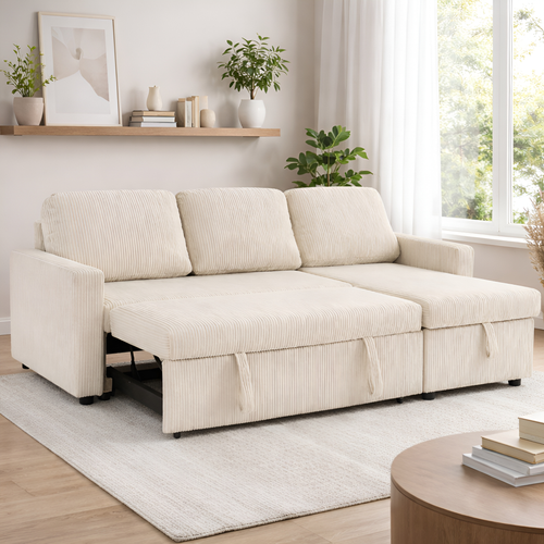 Tommy Convertible Sectional Sofa Bed KF10033 by Xin Mark