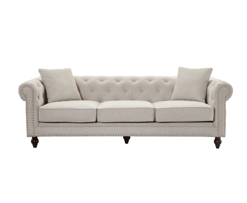 Thomas Beige Chesterfield Sofa KF10002 by Xin Mark