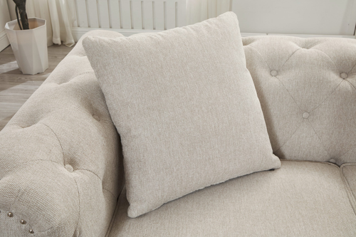 Thomas Beige Chesterfield Loveseat