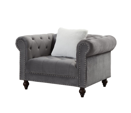 Brooke Velvet Chesterfield Chair