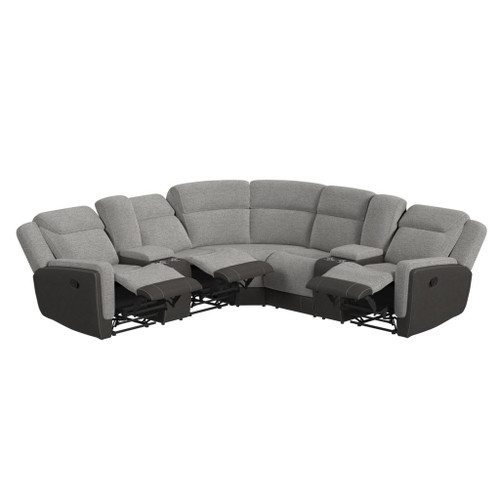 Hornet - 3 Piece Sectional Set With Console And 2 Recliners