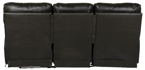 Angelo - Leather Power Reclining Sofa - Black